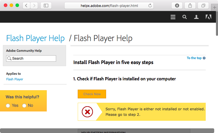 Adobe Flash Player For Mac 10.13